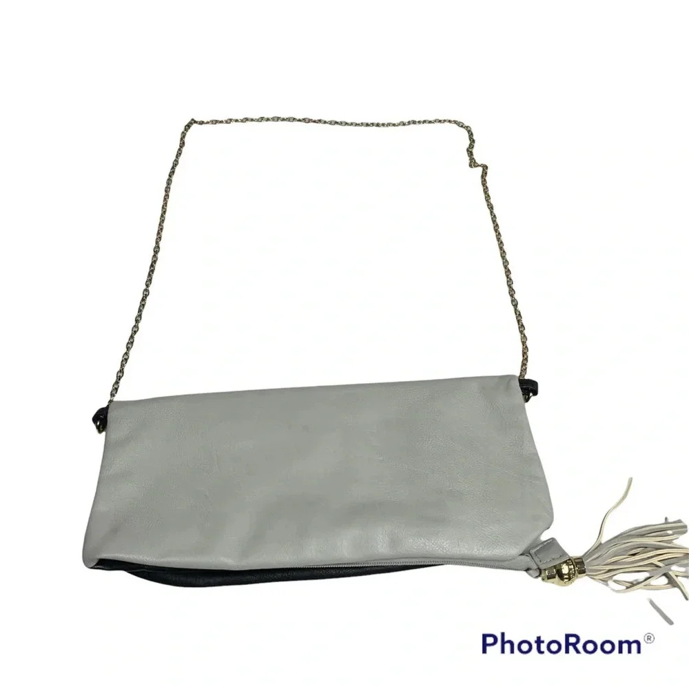 Steve Madden gray and black fold over purse could be a crossbody